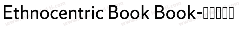 Ethnocentric Book Book字体转换